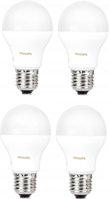 Philips 9 W Standard E27 LED Bulb(White, Pack of 4)