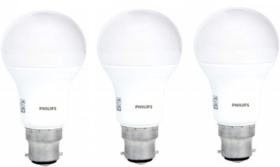 PHILIPS 14 W Basic Round B22 LED Bulb(White, Pack of 3)