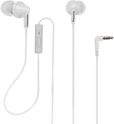 Panasonic TCM125EW Wired Headset(White, In the Ear)