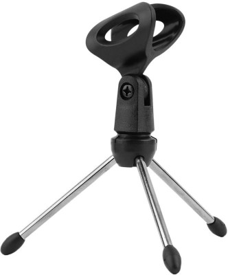 

KLUZIE Professional Conference Microphone Stand Universal Adjustable Mic Holder Holder Stand(Black, Steel)