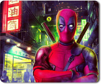 Flair Print Deadpool FPMP073 Non Slip Base Mousepad(Multicolor)