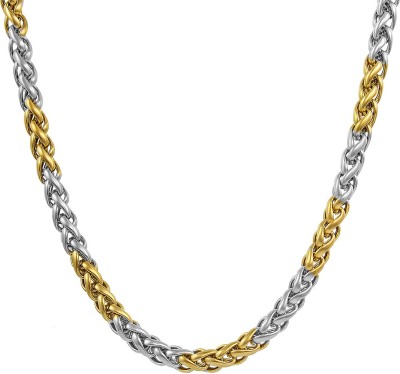 Divastri Elegant Statement Handmade Collection Gold-plated, Silver Plated Stainless Steel Chain
