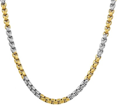 Divastri Elegant Statement Italian Box Collection Gold-plated Plated Stainless Steel Chain