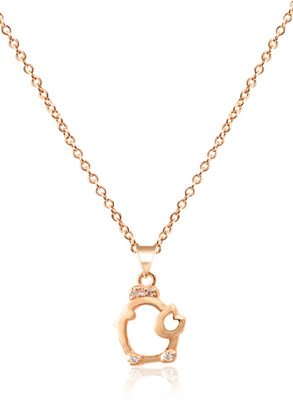 SPLAZOS Cubic Zirconia Gold-plated Plated Stainless Steel Chain Set