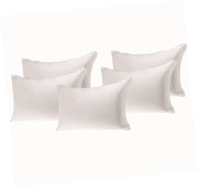 Changers Polyester Fibre Solid Sleeping Pillow Pack of 5(White)