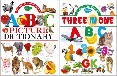 My First Board Book ABC Picture Dictionary & Three In One(Paperback, Sawan)