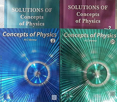 Concepts Of Physics Vol I & II With Solutions Of Both The Volumes - Set Of 4 Books(PAPERBAGE, H C VERMA)