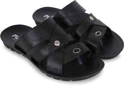 PU-SPM Men Slippers(Brown , 6)