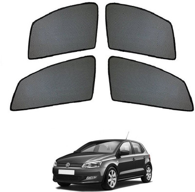 AuTO ADDiCT Side Window Sun Shade For Volkswagen Polo(Black)
