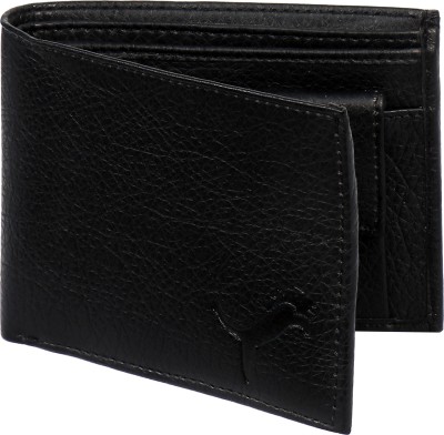 WILD EDGE Men Casual Black Artificial Leather Wallet(5 Card Slots)