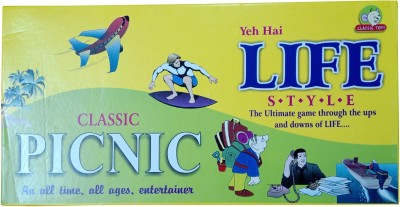vrinda toys Classic Picnic Yeh hai life style game (The ultimate game through the ups and down of life) Fun Board Game Party & Fun Board Game