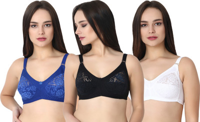 KYODO Women Full Coverage Non Padded Bra(Multicolor)
