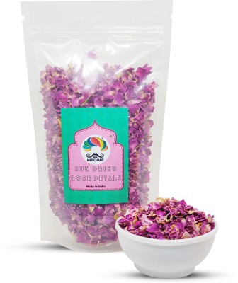 Mr. Merchant Premium Sun Dried Rose Petals (Gulab Patti) (100% edible), 50g(50 g)