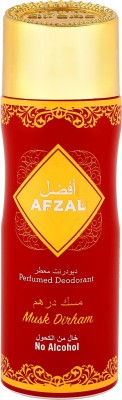 AFZAL Non Alcoholic Musk Dirham for Men & Women 200 Ml Deodorant Spray  -  For Men & Women(200 ml)