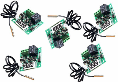 Electrobot (5 Pcs) W1209 Digital Thermostat Temperature Sensor and Controller Electronic Hobby Kit