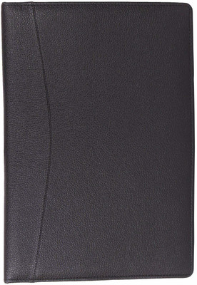 AmazingHind Faux Leather Black File Folder(Set Of 1, Black)