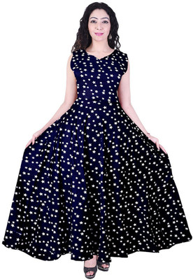 JWF Flared/A-line Gown(Blue)