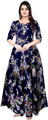 PVR Flared/A-line Gown(Blue)