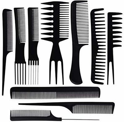 RKPM Styling Comb Set Variety Pack Great for All Types Hair & Styles Set of 10 Pcs