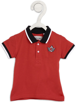 gini-jony-boys-solid-pure-cotton-t-shirtred-pack-of-1