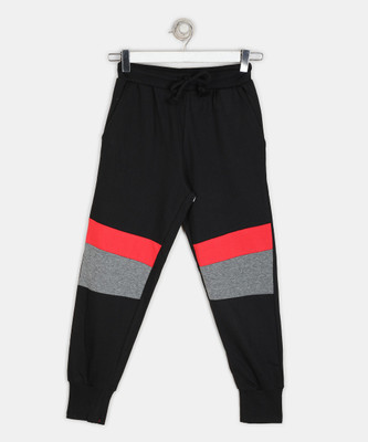 boys black track pants