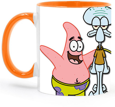 ARTBUG Spongebob Squarepants -2026-Orange Ceramic Coffee Mug(350 ml)