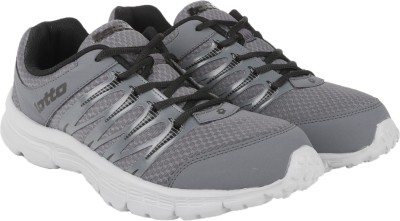 LOTTO Adriano Grey/Black RUNNING SHOES For MEN 6 Running Shoes For Men(Grey)