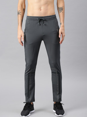 HRX by Hrithik Roshan Striped Men Grey Track Pants
