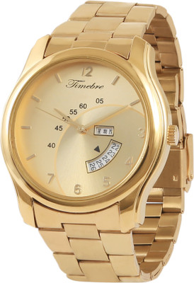 Timebre GXGLD221-2 Gold Dial Analog Watch - For Men