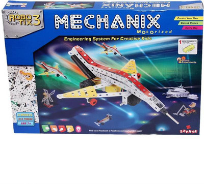 ZEPHYR Metal Mechanix Robotix-3 (Motorised) by Party Shopping(Multicolor)