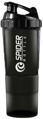 TrendZone 500 ml Plastic Shaker(Pack of 1, Black)