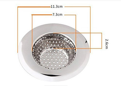 SYGA Kitchen Sink Stainless Steel Push Down Strainer(7 cm Set of 1)