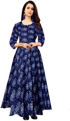 JWF Flared/A-line Gown(Dark Blue)