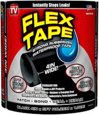 SLSS Flex Tape Rubberized Waterproof Tape 10 cm Gorilla Tape(Black Pack of 1)