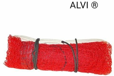 Alvi export quality Red Badminton Net(Red, White)