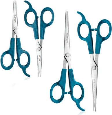 Cartini Grooming Kit Scissors, 4 Pc, Stainless Steel Scissors(Set of 4, Silver)
