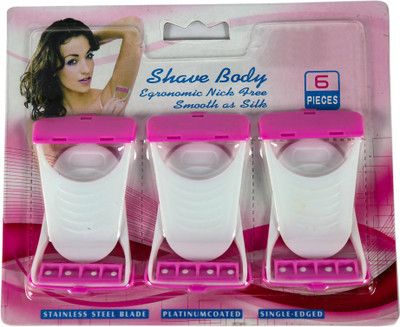 MELANIA Soft Touch Body Hair Removal Razor for Wome, Men & Women(Pack of 3)