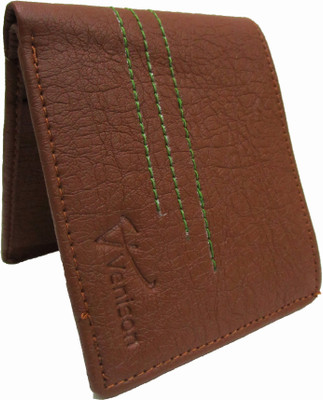 VENISON Men Casual Tan Artificial Leather Wallet(5 Card Slots)