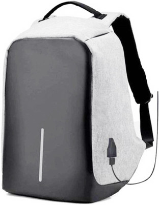 

BENIFIT POINT USB Charging Port Bag/15 Inch Laptop BAG Waterproof Backpack Waterproof Multipurpose Bag(Grey, Black, 12 L)