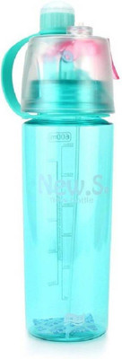 Mahadev Traders Spray Mist Squeeze Protable Water Bottle 600 ml Sipper (Pack of 1) 600 ml Bottle(Pack of 1, Multicolor, Plastic)