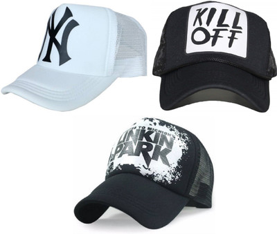 FashMade Printed Sports/Regular Cap Cap(Pack of 3)