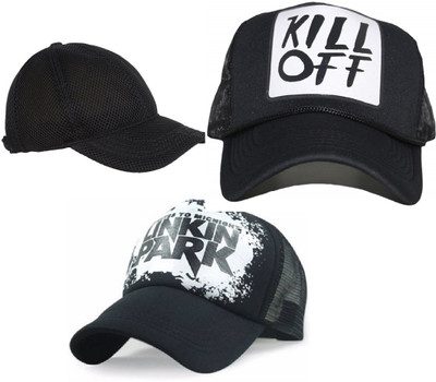 FashMade Printed Sports/Regular Cap Cap(Pack of 3)