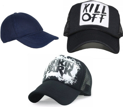 FashMade Printed Sports/Regular Cap Cap(Pack of 3)
