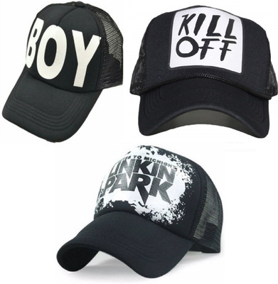 FashMade Printed Sports/Regular Cap Cap(Pack of 3)