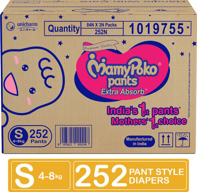 MamyPoko Pants Extra Absorb Diapers - S(252 Pieces)