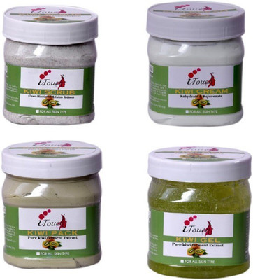 I TOUCH HERBAL KIWI SCRUB CREAM PACK GEL 500 GM X 4 Scrub(2000 g)