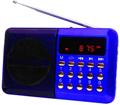 

CRETO OD-SM305 Portable Fm Radio Speaker Music Player FM Radio(Blue)