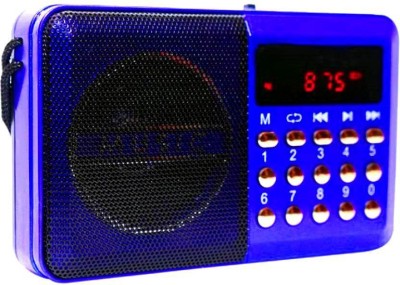 

CRETO OD-SM305 Fm Radio/Mp3 Player Supports SD Card, USB & Headphone Out FM Radio(Blue)