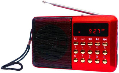 

CRETO OD-SM305 Rechargeable Fm Radio/Mp3 Player Supports MicroSD Card, USB FM Radio(Red)
