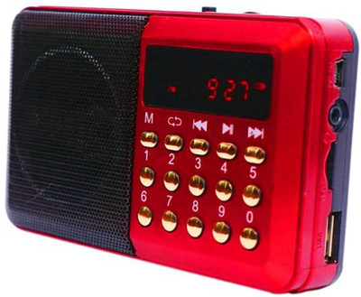 

CRETO OD-SM305 Digital Fm Radio Player Supports SD Card, USB & Headphone Out FM Radio(Red)